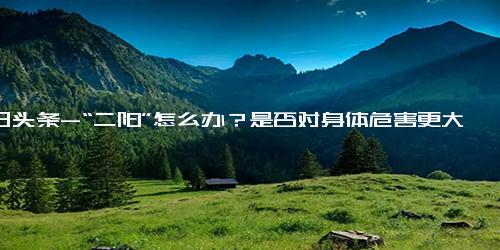 今日头条-“二阳”怎么办？是否对身体危害更大？专家建议 患者不要带病上班！